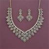 Cz Classic Necklace With Mehndi Plating