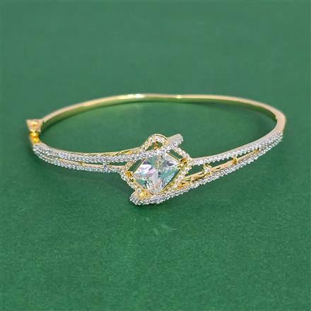 Cz Openable Kada With 2 Tone Plating