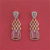 Cz Classic Earring With 2 Tone Plating