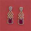 Cz Classic Earring With 2 Tone Plating