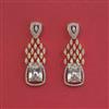 Cz Classic Earring With 2 Tone Plating
