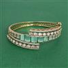 Cz Openable Kada With Mehndi Plating