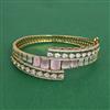 Cz Openable Kada With Mehndi Plating