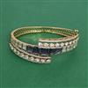 Cz Openable Kada With Mehndi Plating