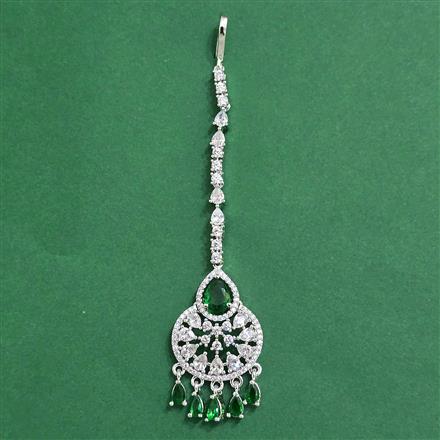 Cz Classic Tikka With Rhodium Plating