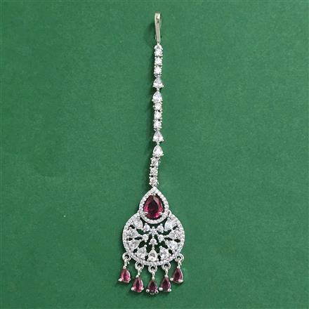 Cz Classic Tikka With Rhodium Plating