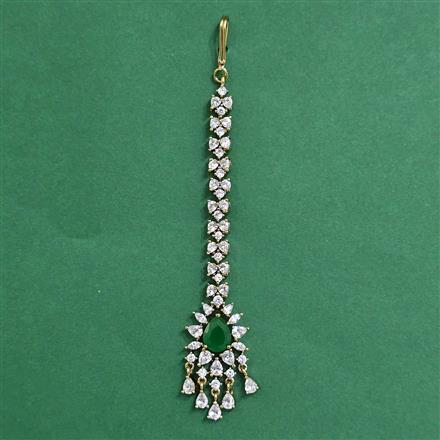 Cz Classic Tikka With Mehndi Plating