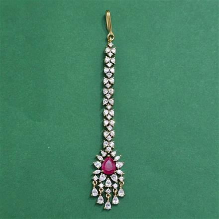 Cz Classic Tikka With Mehndi Plating