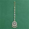 Cz Classic Tikka With Mehndi 2 Tone Rhodium Plating