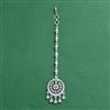 Cz Classic Tikka With Mehndi 2 Tone Rhodium Plating
