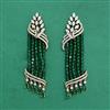 Cz Classic Earring With Mehndi Plating