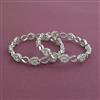 Cz Classic Bangles With Rhodium Plating