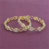 Cz Classic Bangles With 2 Tone Plating