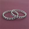 Cz Classic Bangles With Rhodium Plating