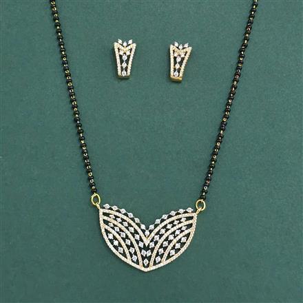 Cz Classic Mangalsutra With 2 Tone Plating