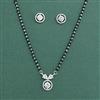 Cz Classic Mangalsutra With 2 Tone Rhodium Plating