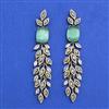 Cz Classic Earring With Mehndi Plating
