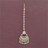 Cz Classic Tikka With Mehndi 2 Tone Rhodium Plating