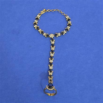 Cz Classic Hath Pan With Mehndi Plating