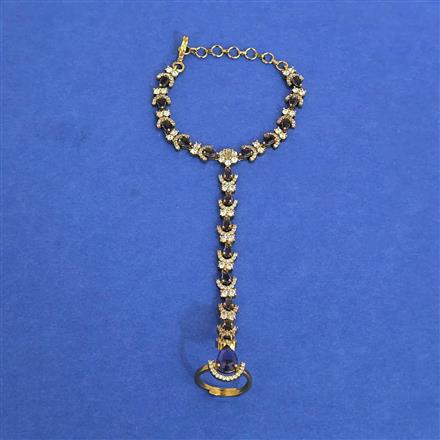 Cz Classic Hath Pan With Mehndi Plating