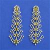 Cz Classic Earring With Rhodium Plating