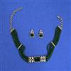 Cz Choker Necklace With Mehndi Plating