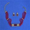 Cz Choker Necklace With Mehndi Plating