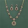 Cz Classic Necklace Set With Mehndi Plating