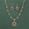 Cz Classic Necklace Set With Mehndi Plating
