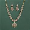 Cz Classic Necklace Set With Mehndi Plating