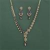 Cz Classic Necklace Set With Mehndi Plating