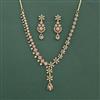 Cz Classic Necklace Set With Mehndi Plating