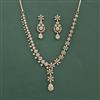 Cz Classic Necklace Set With Mehndi Plating