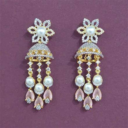 Cz Jhumki With 2 Tone Plating