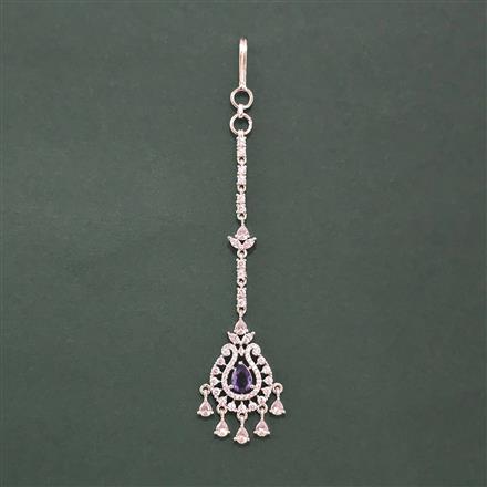 Cz Classic Tikka With Rhodium Plating