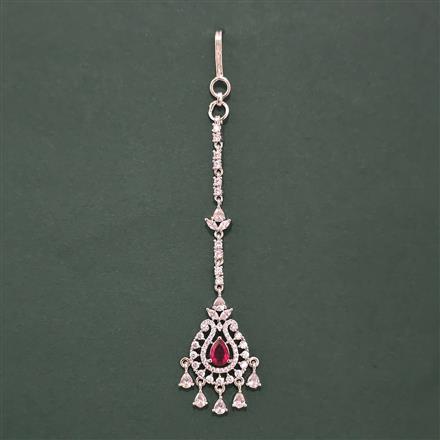 Cz Classic Tikka With Rhodium Plating