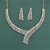 Cz Classic Necklace Set With Mehndi Plating