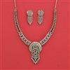 Cubic Zirconia Classic Necklace With Mehndi Plating