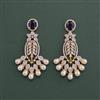 Cz Classic Earring With 2 Tone Plating