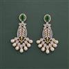 Cz Classic Earring With 2 Tone Plating