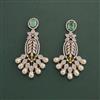 Cz Classic Earring With 2 Tone Plating