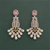 Cz Classic Earring With 2 Tone Plating