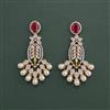 Cz Classic Earring With 2 Tone Plating