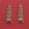 Cubic Zirconia Classic Earring With 2 Tone Plating