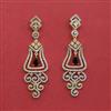 Cubic Zirconia Classic Earring With 2 Tone Plating
