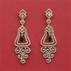 Cubic Zirconia Classic Earring With 2 Tone Plating