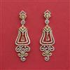 Cubic Zirconia Classic Earring With 2 Tone Plating