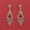 Cubic Zirconia Classic Earring With 2 Tone Plating