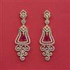 Cubic Zirconia Classic Earring With 2 Tone Plating
