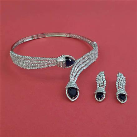 Cubic Zirconia Classic Necklace With Rhodium Plating